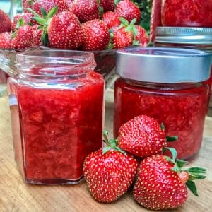 Strawberry Freezer Jam – Easy with less sugar