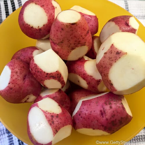 prep red potatoes