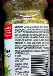 Commercial Lemon Herb Ingredient List