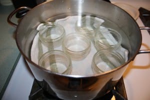 small batch canning in a soup pot