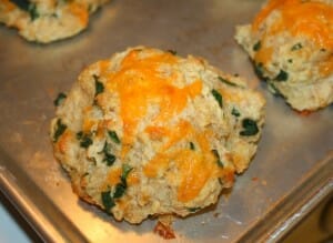 Spinach and Cheese Biscuit