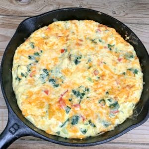 Spinach Frittata with Peppers
