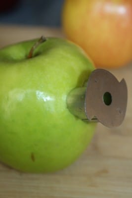 heart cutter green apple