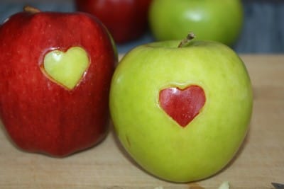 Apple hearts