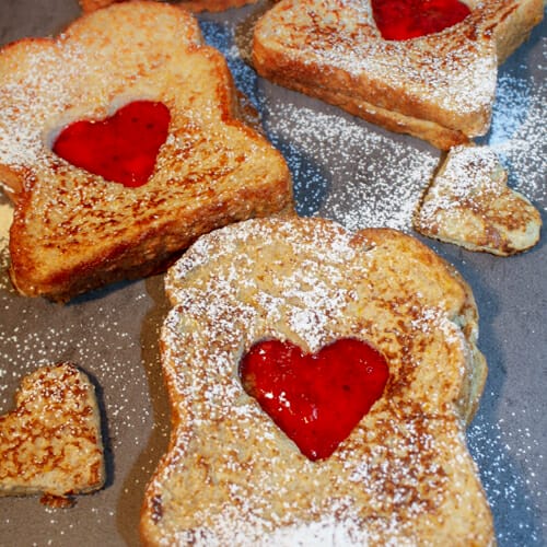 red heart French toast