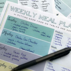 meal planning free resource