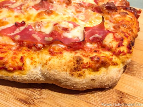 proscuitto pizza crust