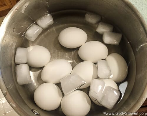 shock eggs in ice water