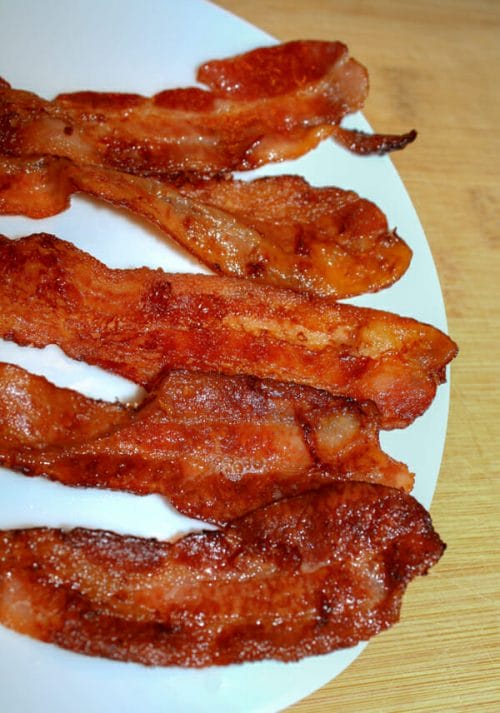 bacon from the oven