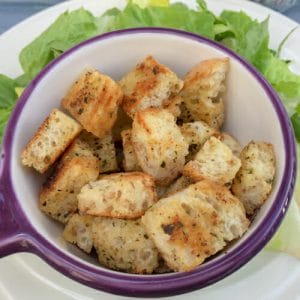 How to Make Homemade Croutons – Parmesan & Herb Flavored