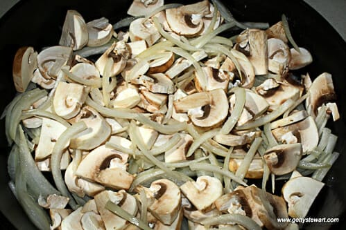 sauteed mushrooms and onions