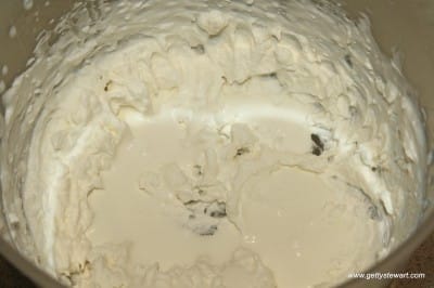 add fresh cream to save over-whipped cream