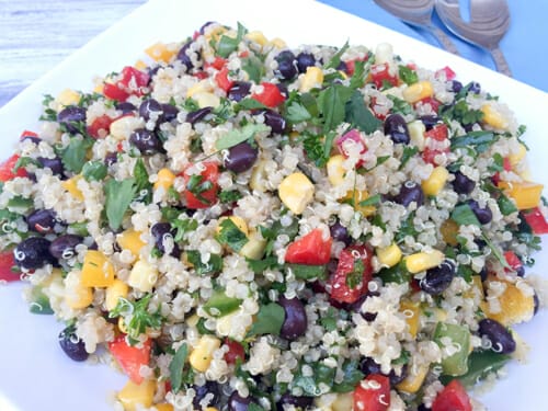 quinoa and black bean salad w