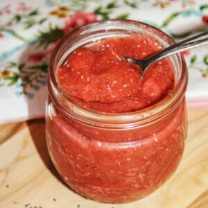 chia rhubarb jam