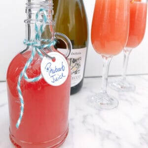 How to Make Rhubarb Juice – Unsweetened Concentrate