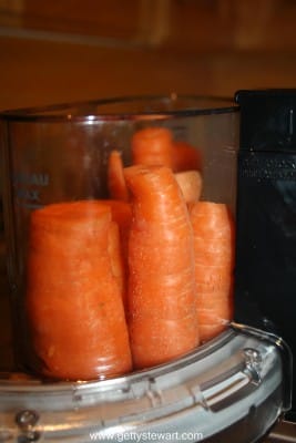 carrots in processor