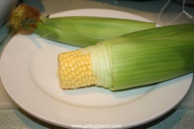 husk corn in micro