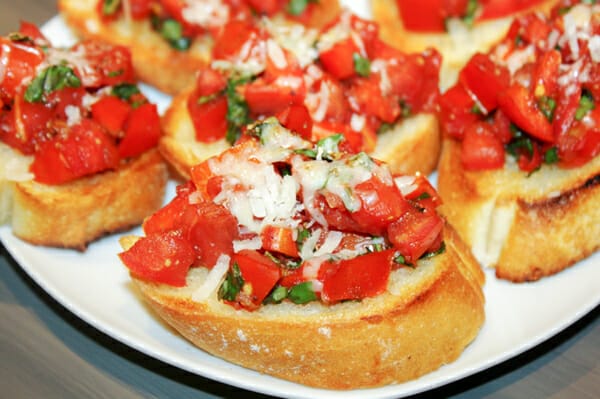 close up of tomato on bread