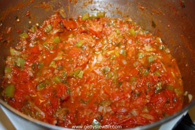salsa after simmering