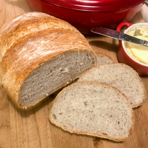 large loaf sliced