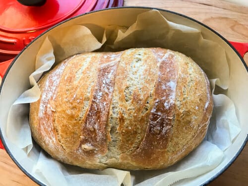 no knead bread in dutch oven