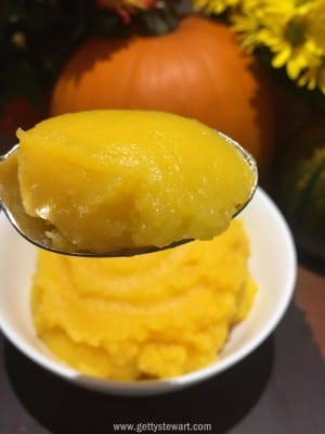 pumpkin puree on spoon l - watermarked