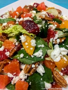 Blood Orange Salad with Goat Cheese and Pecans