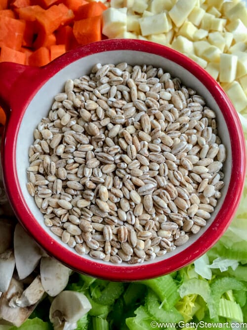 barley with veggies