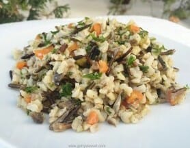 Brown and Wild Rice Pilaf