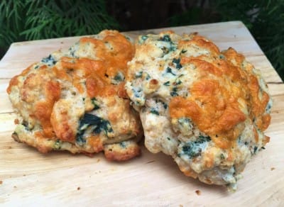 nettle and cheese drop biscuit - watermarked