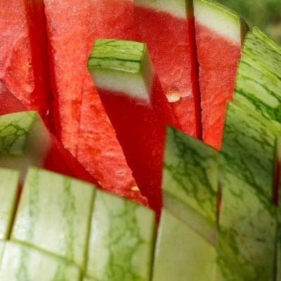 watermelon spears with rind