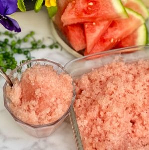 Watermelon Granita- No Ice Cream Maker
