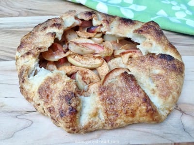 baked apple galette - watermarked