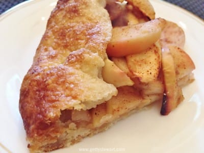 piece of apple galette - watermarked