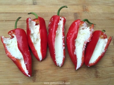 peppers filled with cheese - watermarked