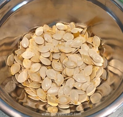 bowl of pumpkin seeds - watermarked
