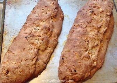 stollen out of oven
