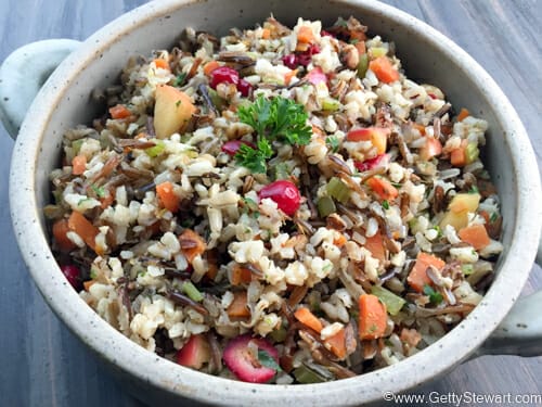 wild rice and cranberry pilaf