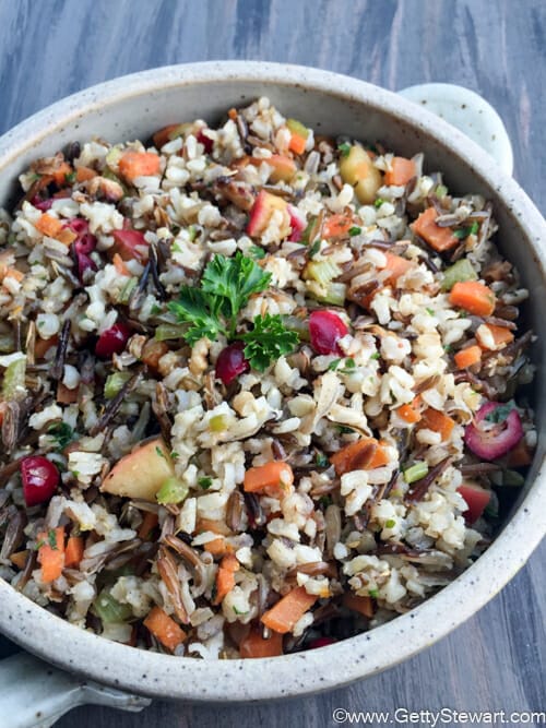 wild rice and cranberry pilaf