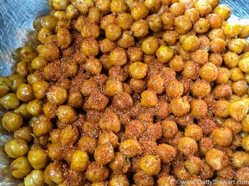 oven roasted chickpeas