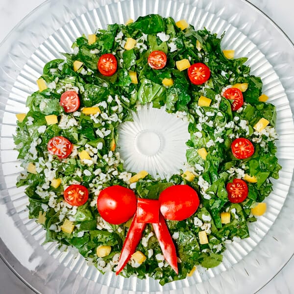 tabbouleh Christmas wreath salad