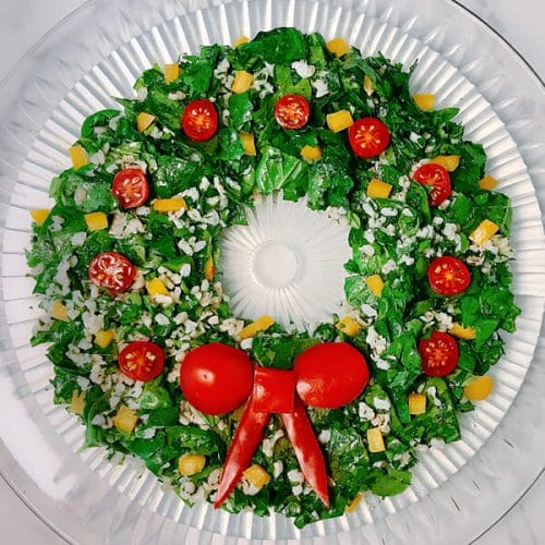 tabbouleh Christmas wreath salad