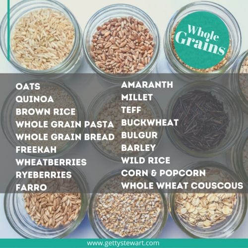 types of whole grains