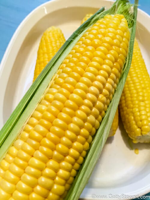 corn on cob in microwave