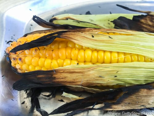 grilled corn on cob w