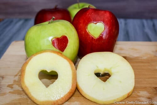 apple hearts