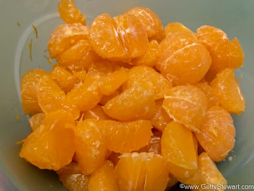 bowl of naked mandarin segments