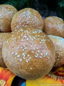 Homemade Hamburger Buns – 50% Whole Wheat