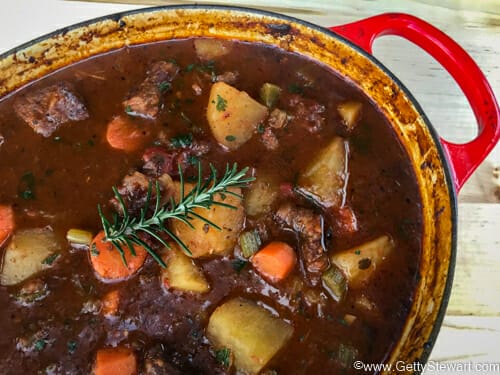 classic pot of beef stew