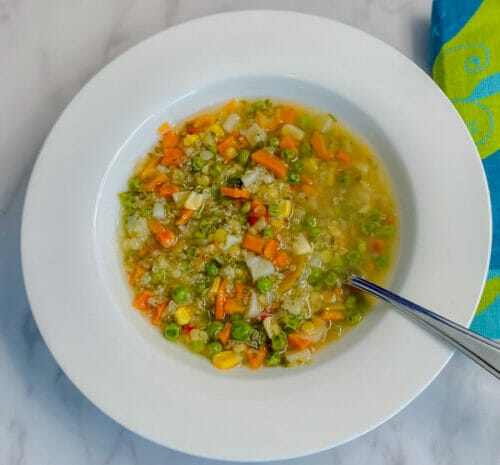 How to Make Vegetable Quinoa Soup Mix with Lentils in a Jar